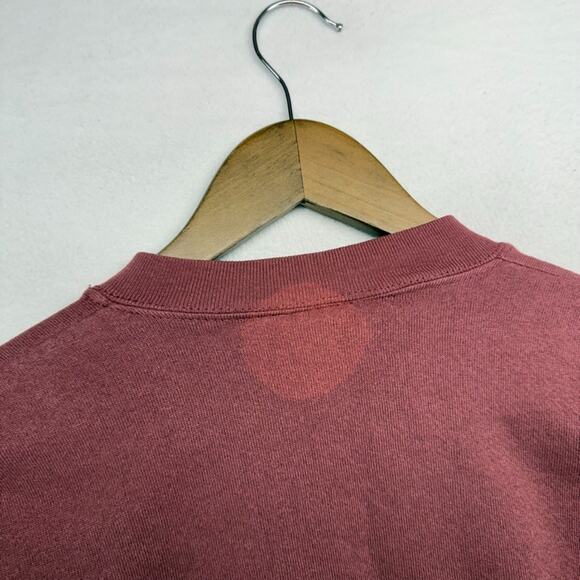 Vintage West Virginia Sweatshirt Mens XL Red Graphic Crewneck Spellout Faded 90s - Picture 9 of 10